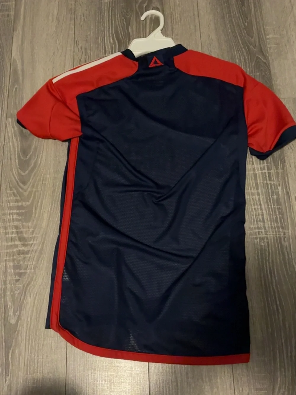 adidas  New England Revolution Navy and Red Soccer Jersey